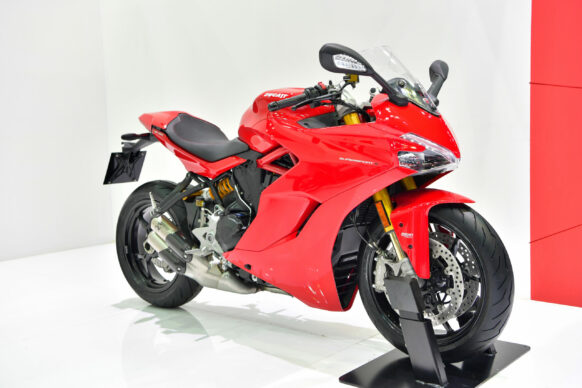 Nonthaburi, ,march,28:,ducati,supersport,s,motorcycle,on,display